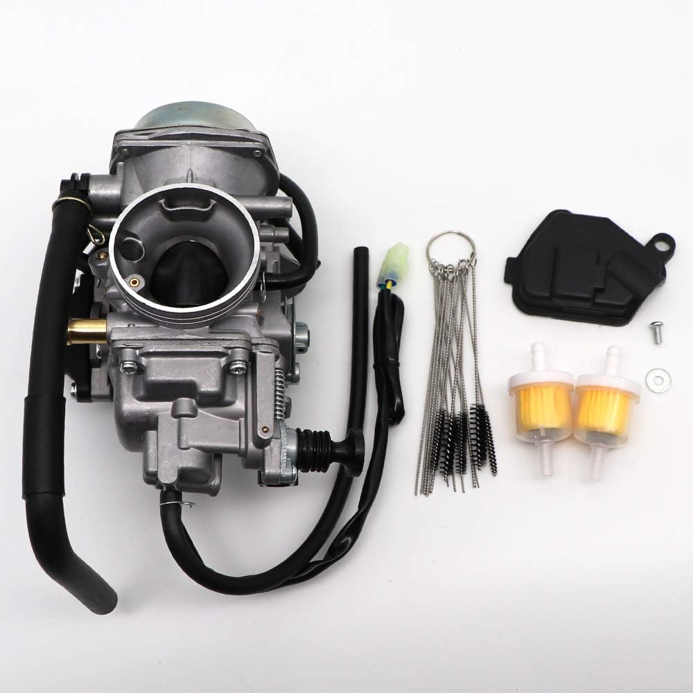 Carburetor with Carbon Dirt Jet Cleaner Tool Kit & Fuel Filters B7138