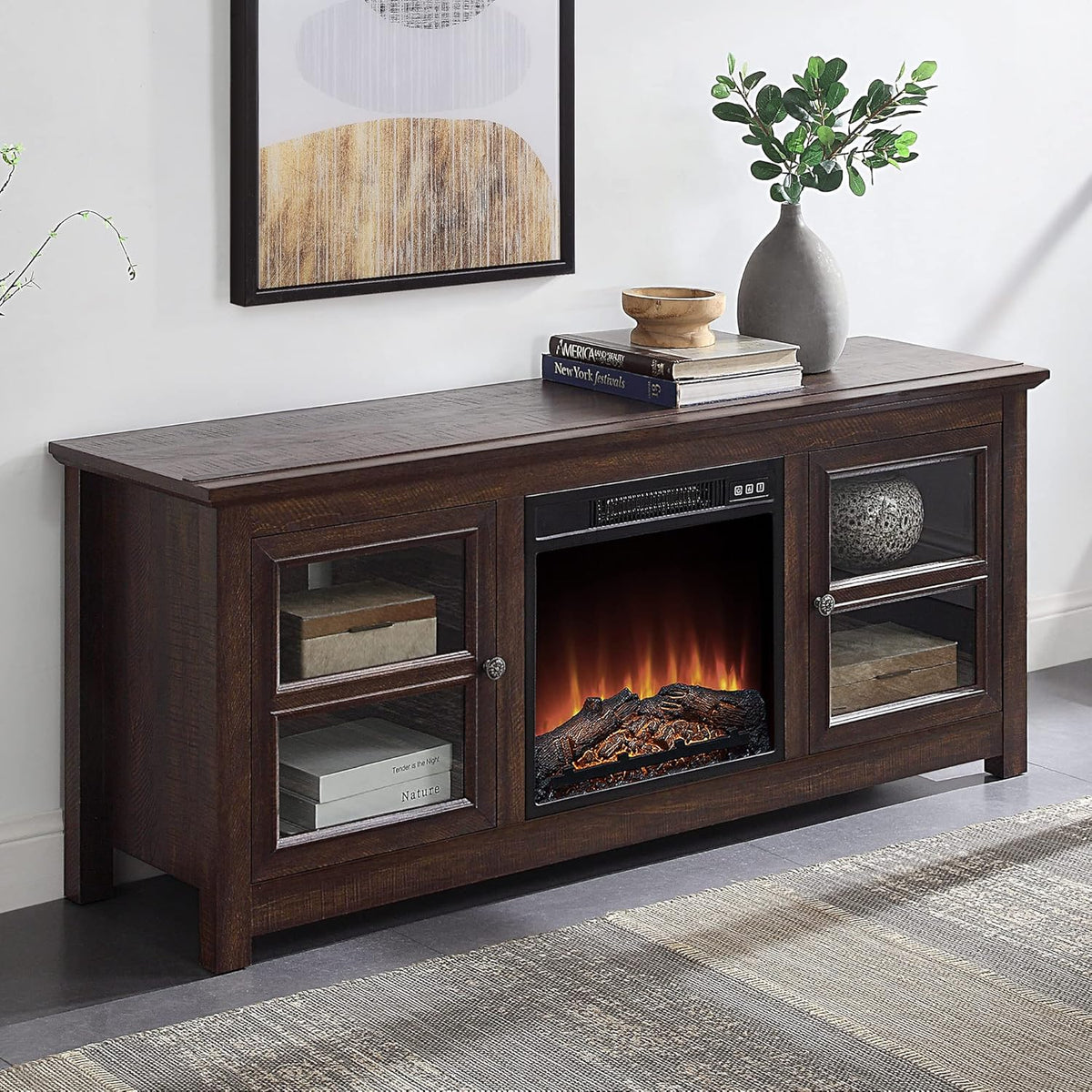 50 Inch Electric Fireplace TV Stand M822