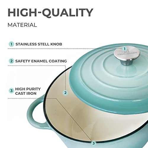 Enamel Coated Cast Iron Dutch Oven with Self Basting Lid W9150