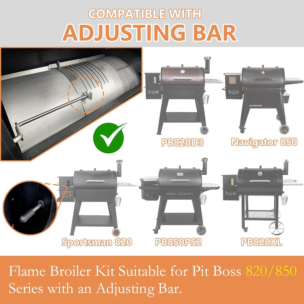 Flame Broiler Kit with Slide Cover and Bottom Kit L165
