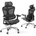 Ergonomic Office Chair with 3D Armrests, Adjustable Backrest, Grey M4877