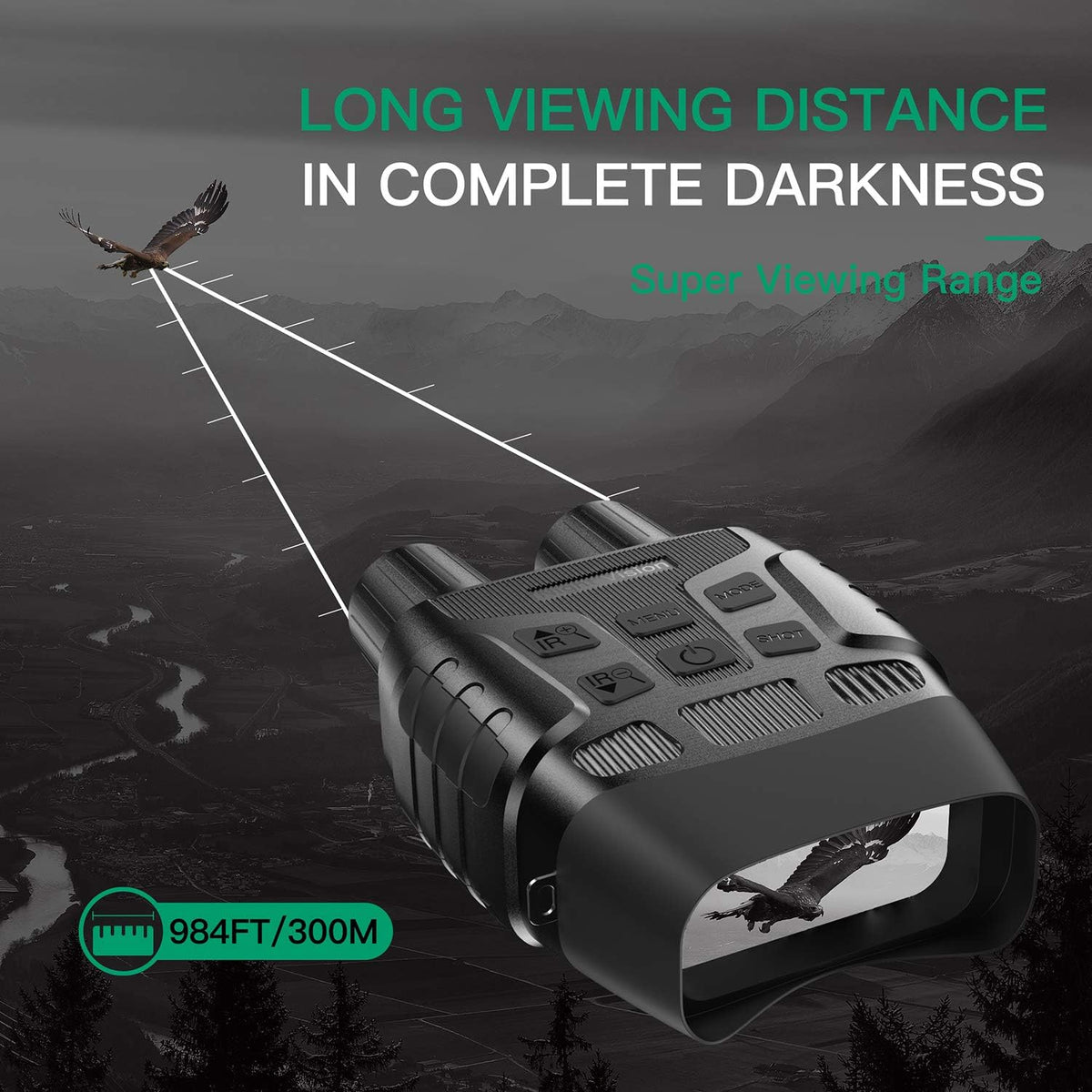 Digital Infrared Night Vision Binoculars with 32 GB Memory Card V605
