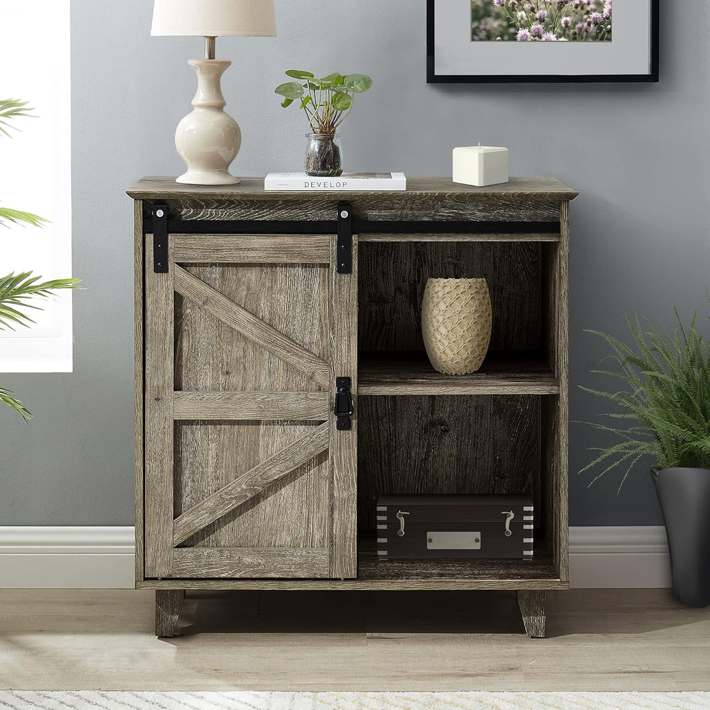 50 inch Sideboard Buffet with Sliding Barn Doors Z978498
