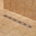 24 Linear Shower Drain Polished Stainless Steel H75193
