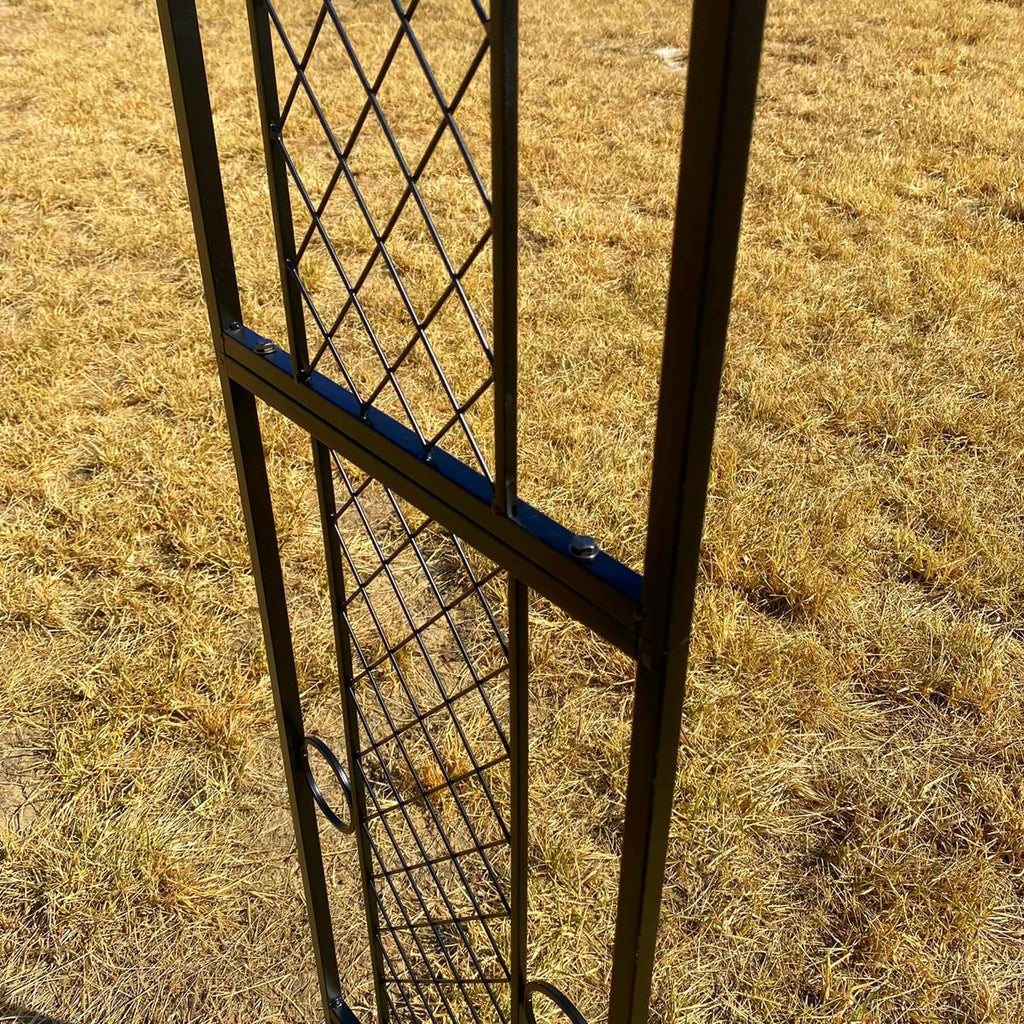 Black 47'' Wx87.5'' H Metal Garden Arch W916501