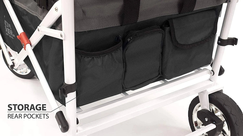 Black/Gray Folding Wagon with Canopy G165