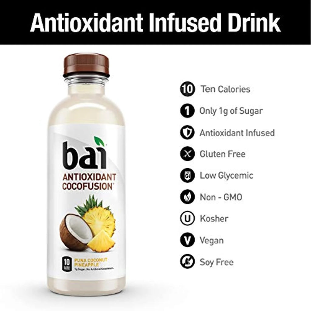 Coconut Flavored Water, 18 Fluid Ounce Bottles, Pack Of 12 I993