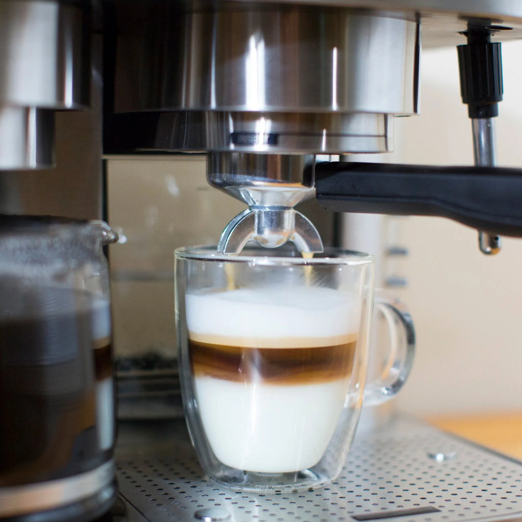 Stainless Steel Combination Espresso Machine & 10 Cup Drip Coffee Maker X676