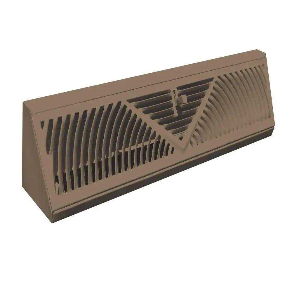 Steel Brown Baseboard Diffuser Supply B16434