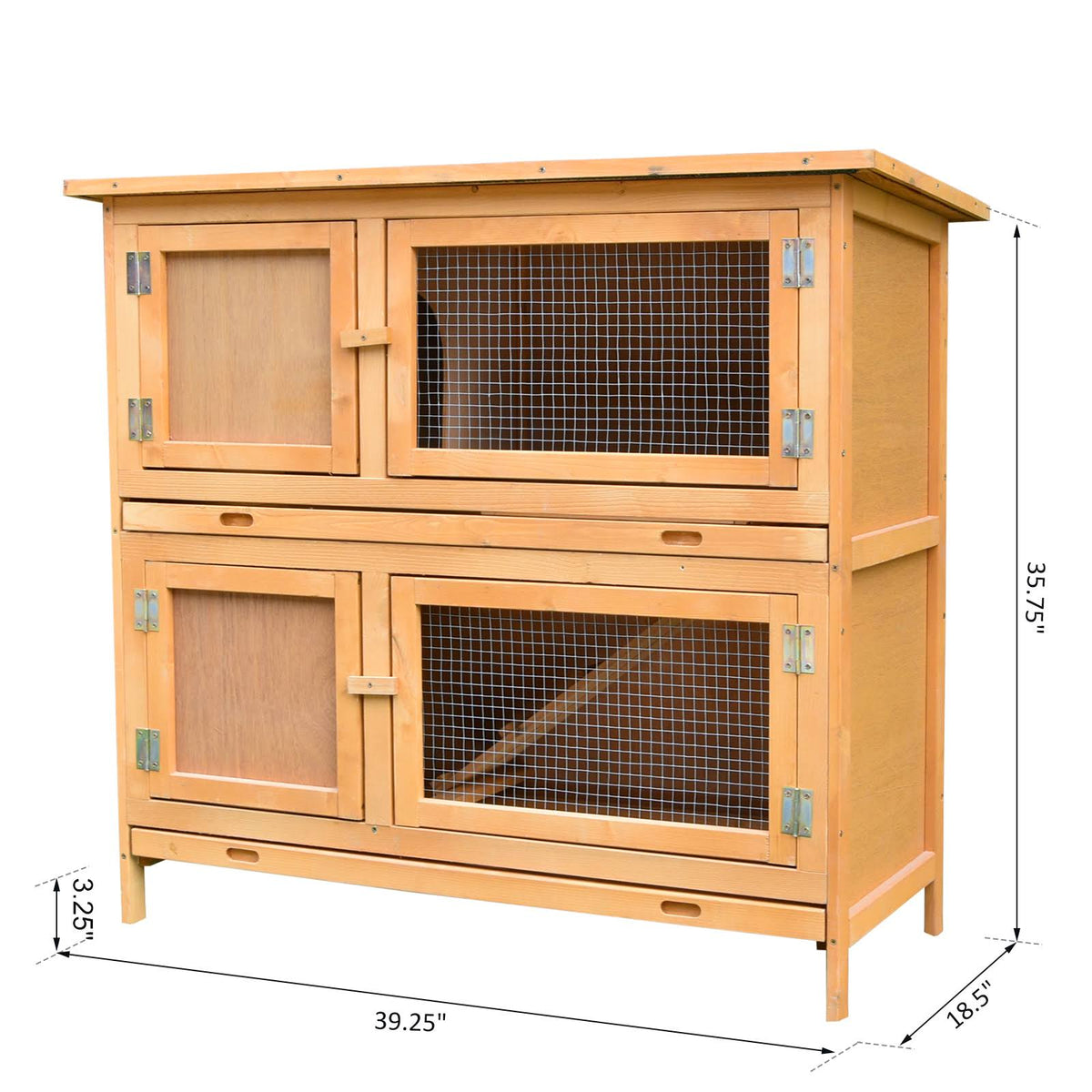 Solid Wood Rabbit Hutch T1485