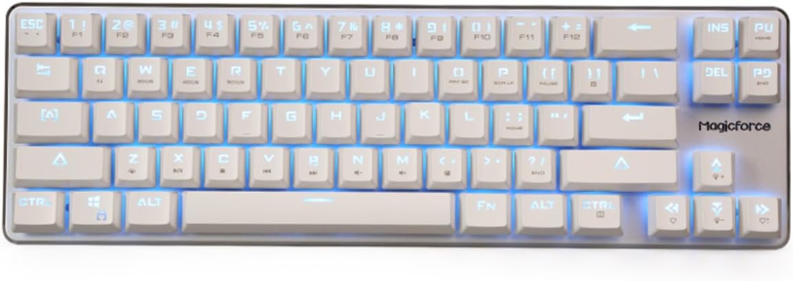 Wired Mechanical Gaming Keyboard Cherry MX Red Switch Backlight 108 Keys Full Size White Case A4106