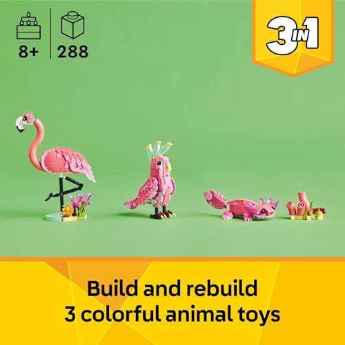 Pink Flamingo 3 in 1 Building Toy, Ages 8+ I286131