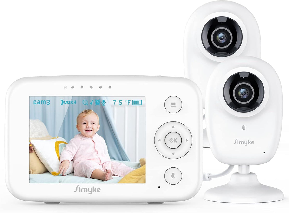 Video Baby Monitor with 2 Cameras and Audio L609866