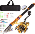 12 FT Carbon Fiber Telescopic Fishing Rod and Reel Combo with Carrier Bag O213844