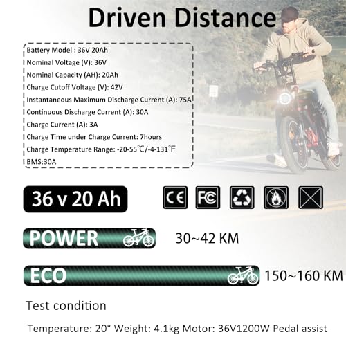 52V 20Ah Down Tube Lithium-Ion Electric Bicycle Battery with Charger H8169