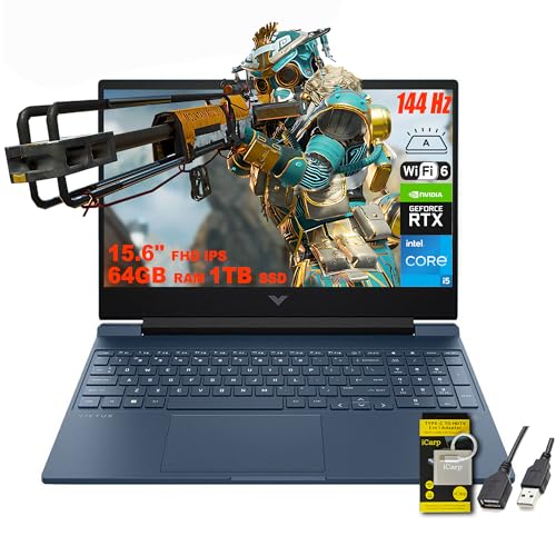 15.6 FHD 144Hz Gaming Laptop Intel i5-12450H 16GB RAM 512GB SSD RTX 3050 E38690