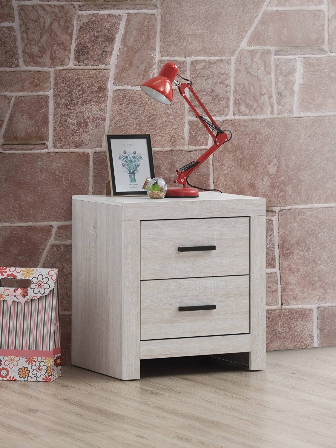 White Nightstand A11584