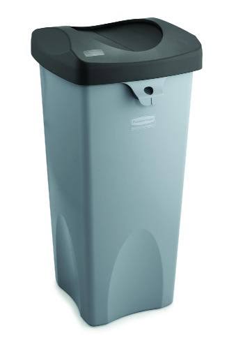 23 Gallon Gray Square Trash Can D457733