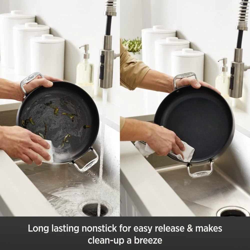 4 quart Hard Anodized Nonstick Cookware with Glass Lid Y39654