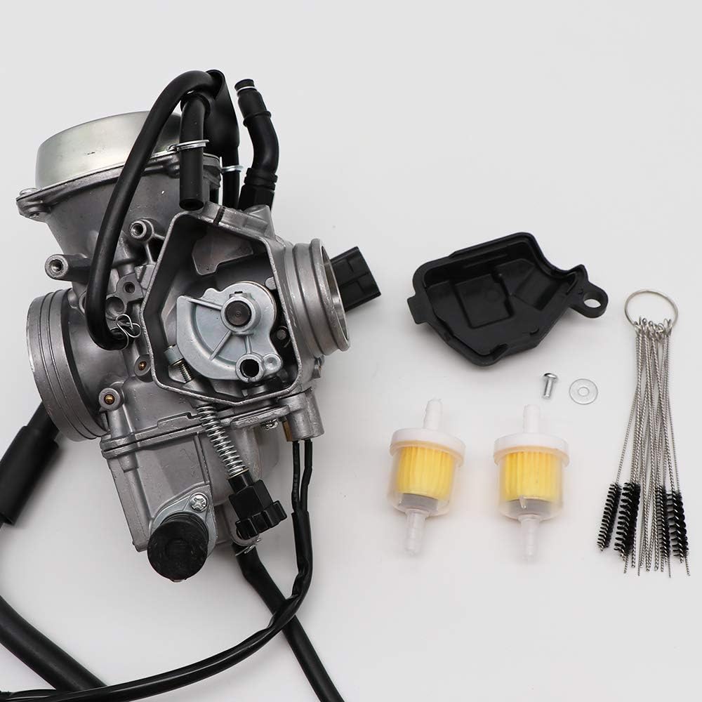 Carburetor with Carbon Dirt Jet Cleaner Tool Kit & Fuel Filters B7138