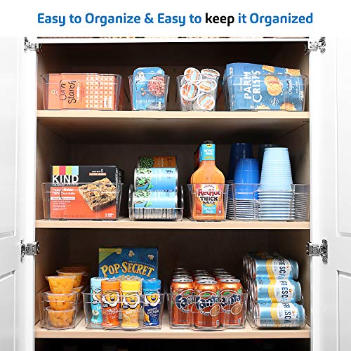 Stackable Clear Fridge & Freezer Organizer Bins G95465