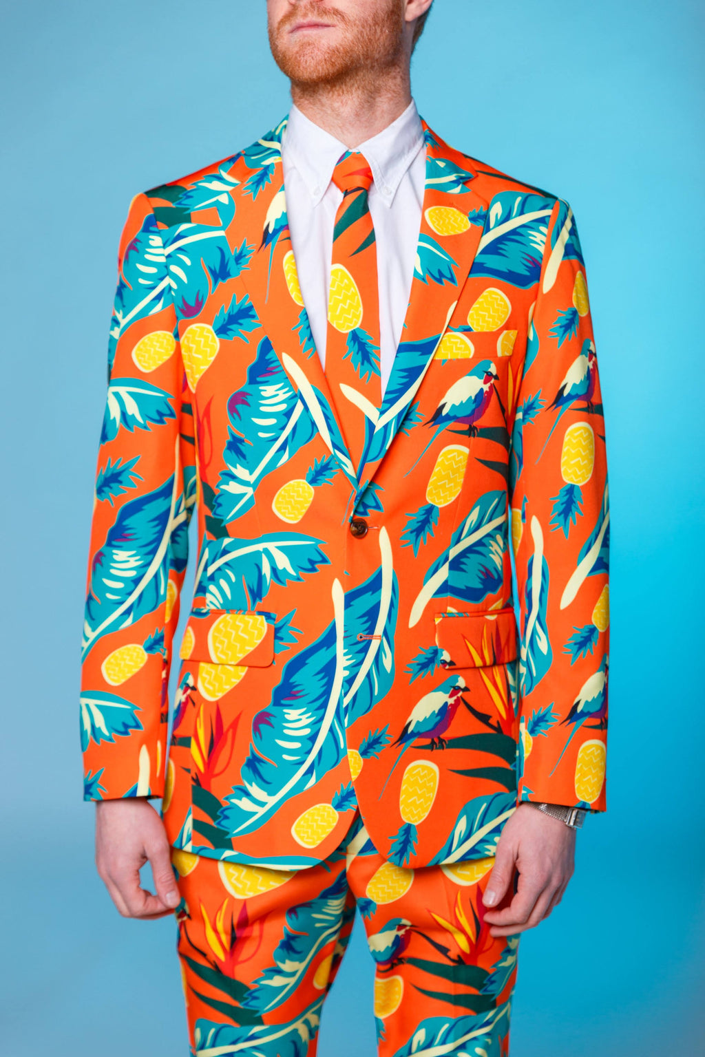 Orange Hawaiian Suit Size 42 M72466