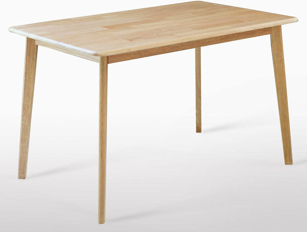 Natural Solid Rubber Wood Dining Table U85920