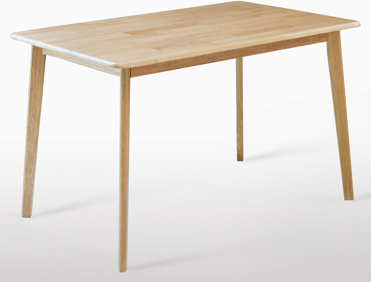 Natural Solid Rubber Wood Dining Table U85920