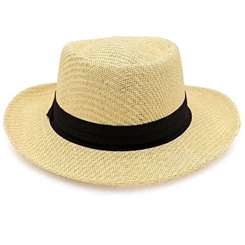 Straw Hat with 3" Brim Y15484