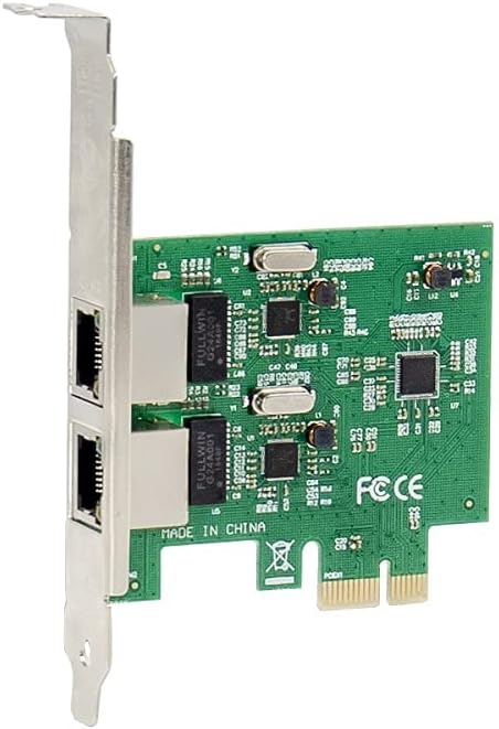 Dual Port Gigabit Ethernet PCIe Network Card Pack of 2 B68080