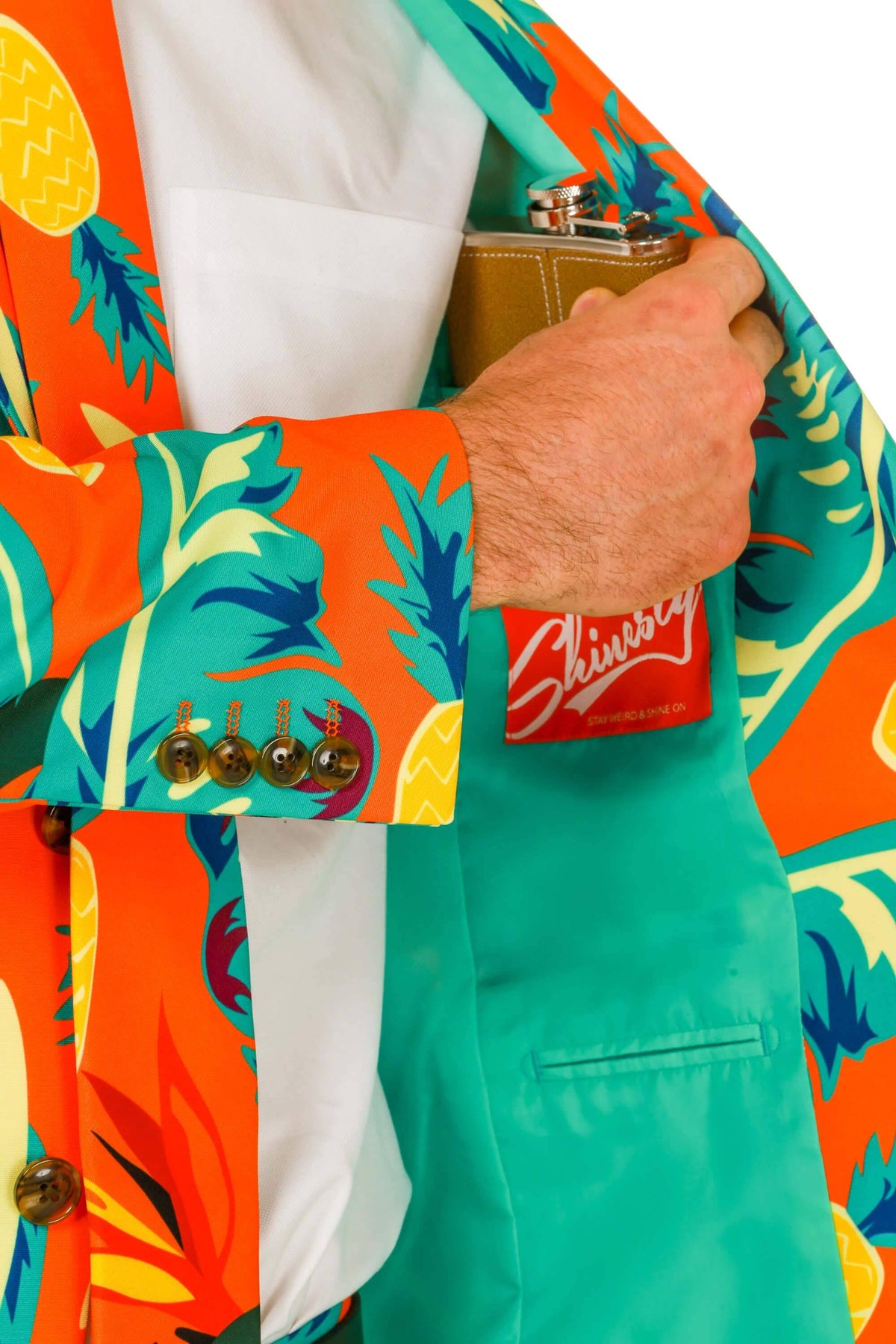 Orange Hawaiian Suit Size 42 M72466