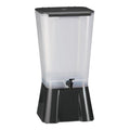 Black 5-Gallon Polypropylene Plastic Beverage Dispenser Y69410