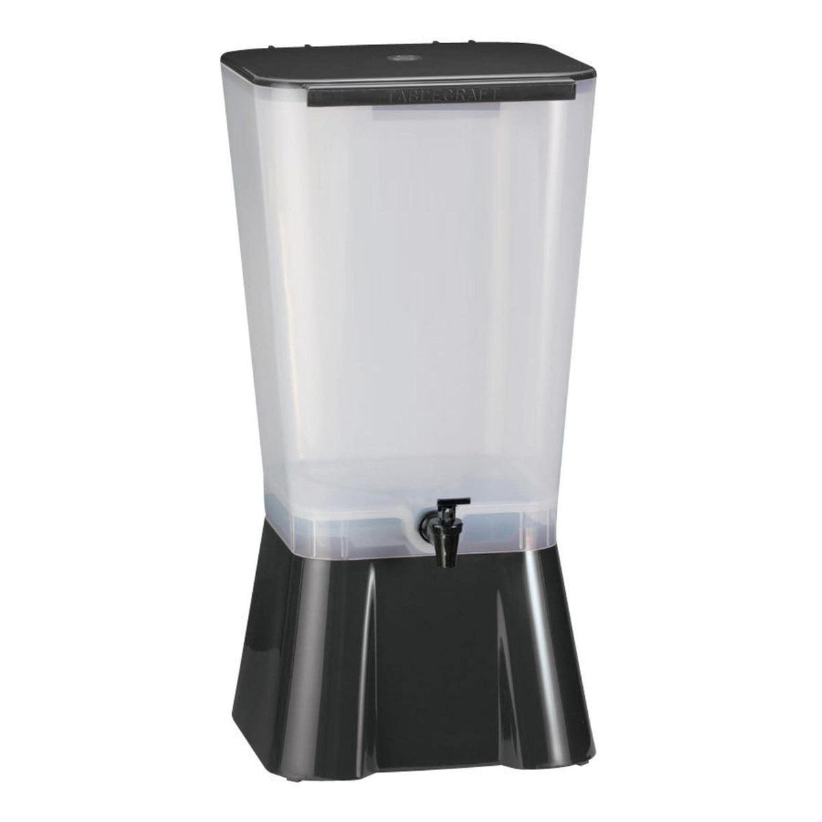 Black 5-Gallon Polypropylene Plastic Beverage Dispenser Y69410