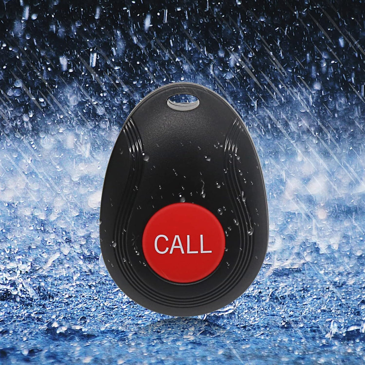 Wireless Caregiver Pager with 3 Number Display Plug-in Receiver 6 Waterproof Transmitters Q1546