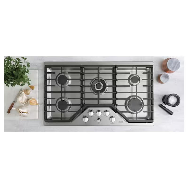 36 in. Stainless Steel Gas Cooktop with 5 Burners F30186