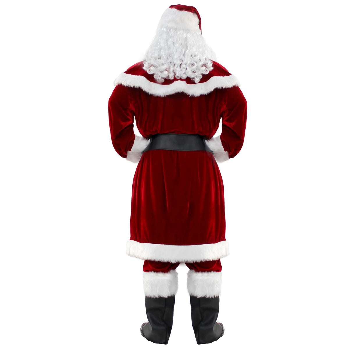 Deluxe Velvet Santa Claus Suit Set 12pcs -XXL R92678