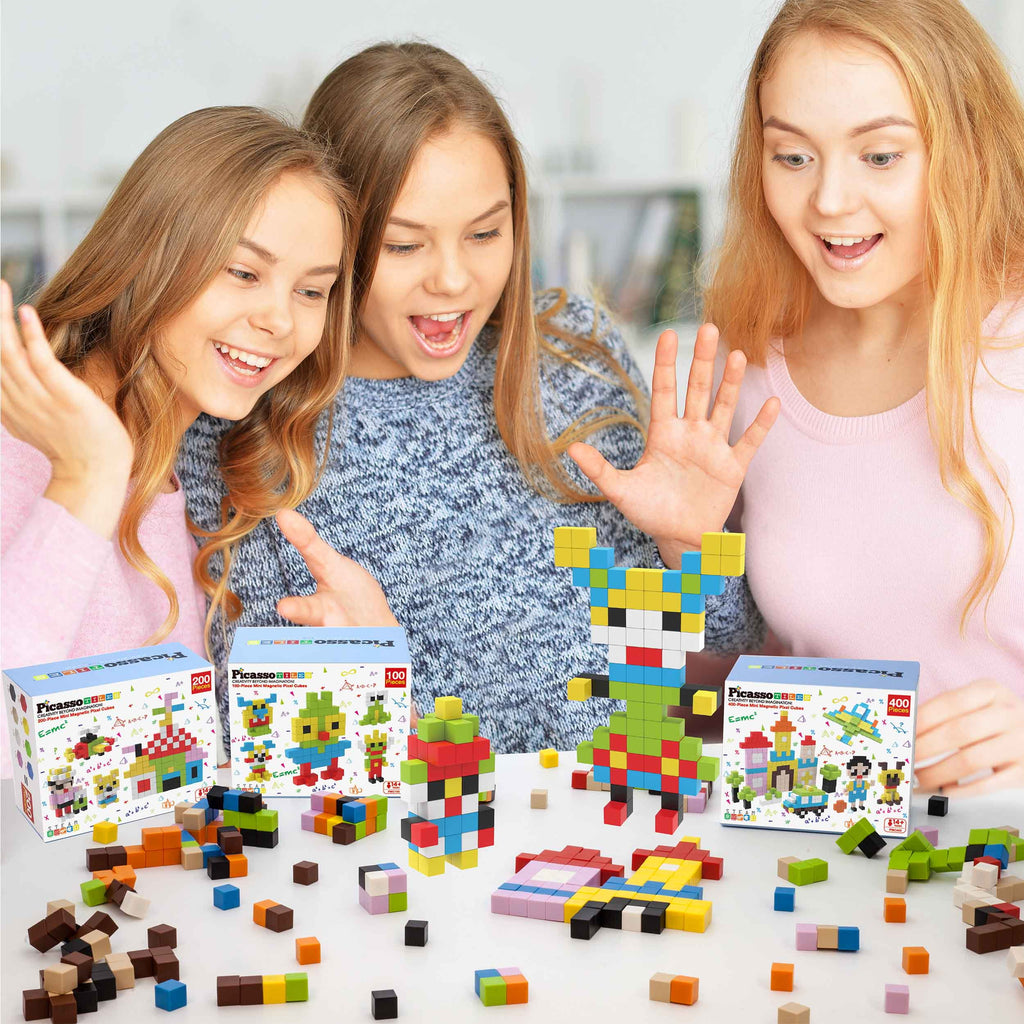 100 Piece Magnetic Cube Puzzle Toy Kit W66523