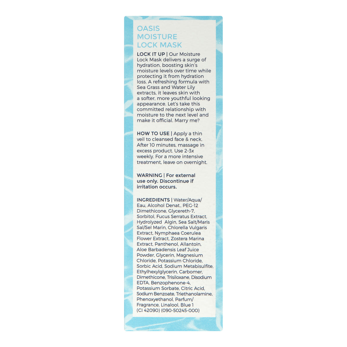 Moisture Lock Mask K9580