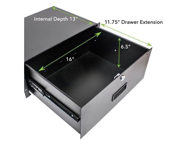 19x22 Rack Mount 4U Locking Server Cabinet with Key R93823