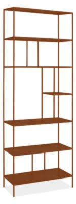Modern Foshay Bookcase 15d 32W 86H in Cognac P45657