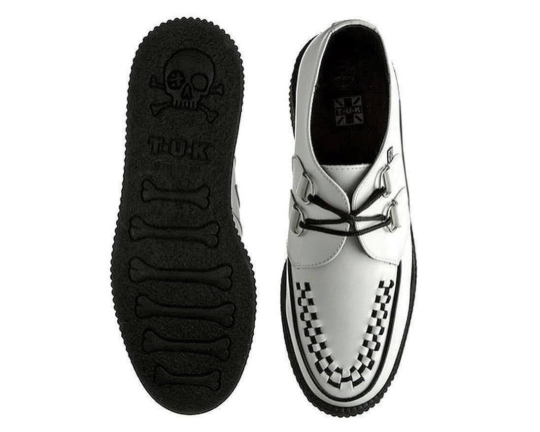 White Leather Creeper Shoes T68855