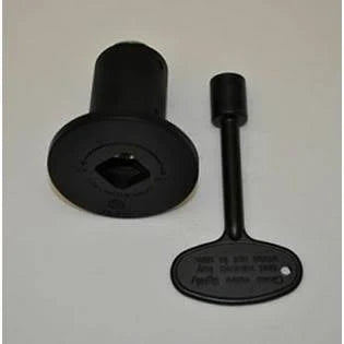 Antique Flat Black Decorative Key Valve Kit Y74740