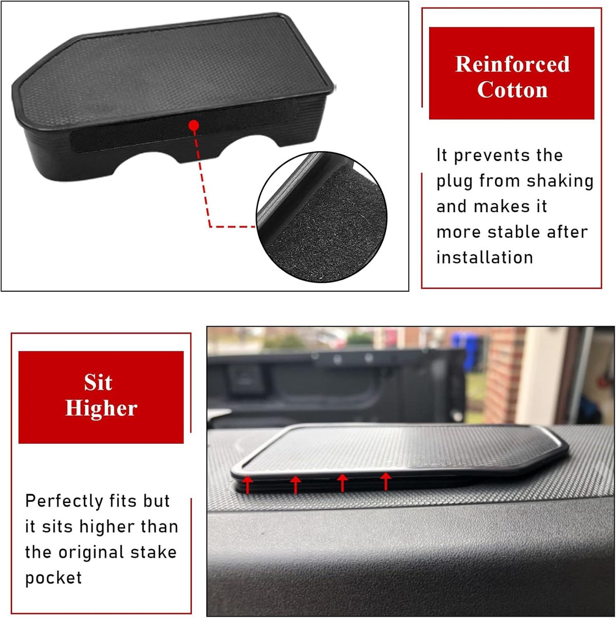 Truck Stake Hole Covers (2 Packs) J951