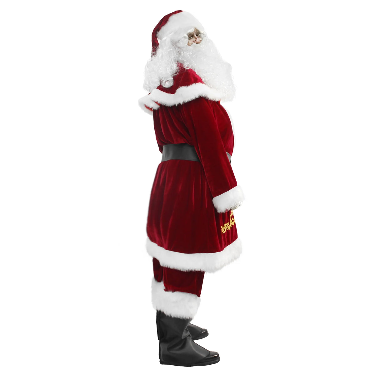 Deluxe Velvet Santa Claus Suit Set 12pcs -XXL R92678