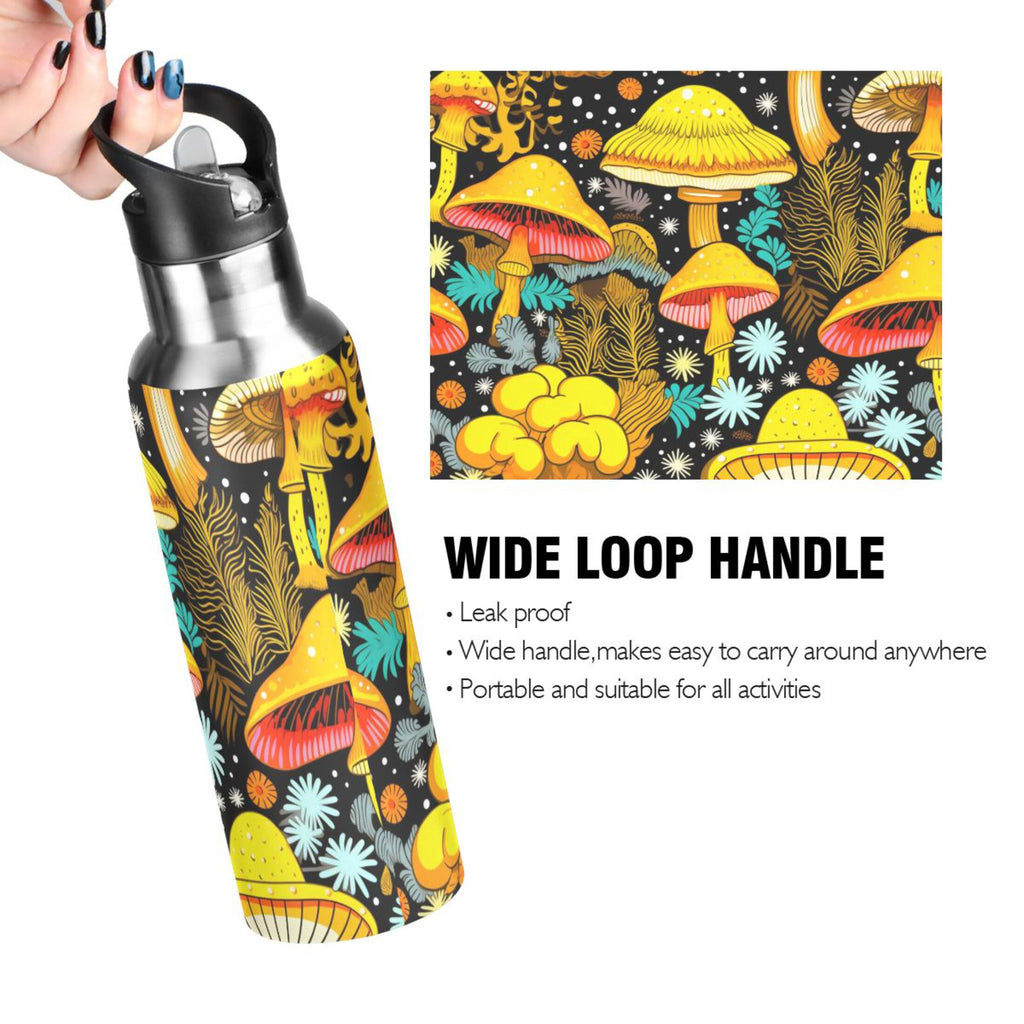 20 oz Insulated Stainless Steel Water Bottle with Straw Lid S2516