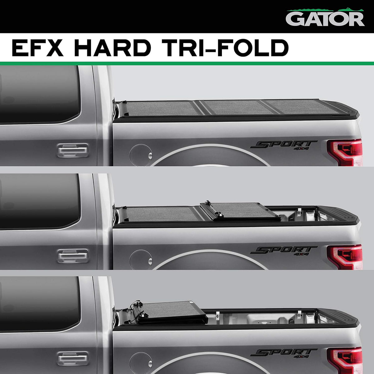 Hard Tri-Fold Truck Bed Tonneau Cover for Toyota Tundra 5' 7" Bed O4412