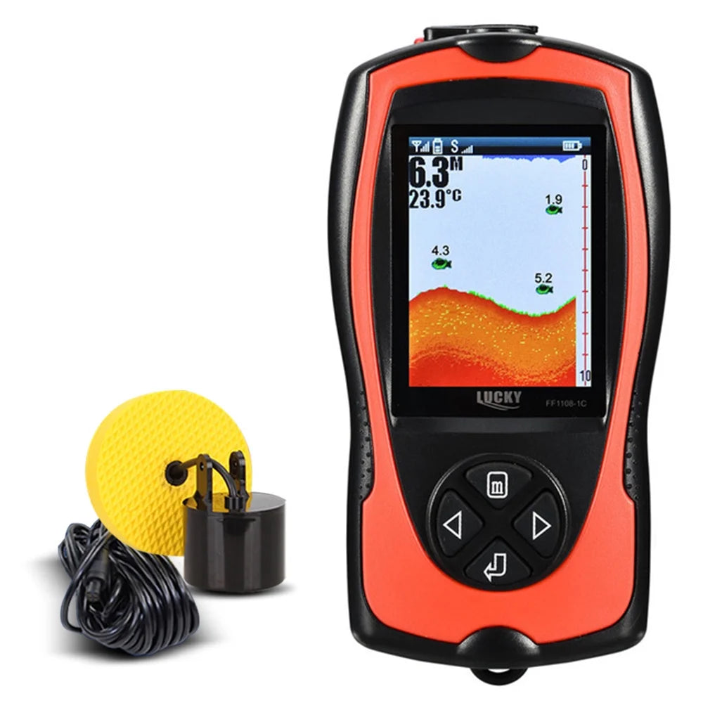 Portable Fish Finder 100M/300FT Depth Fish Alarm Wired Fish Detector N4259