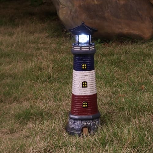 15" Waterproof Resin Lighthouse Solar Light L495761