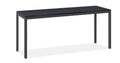 Smoke Tempered Glass Console Table with Graphite Base S8871