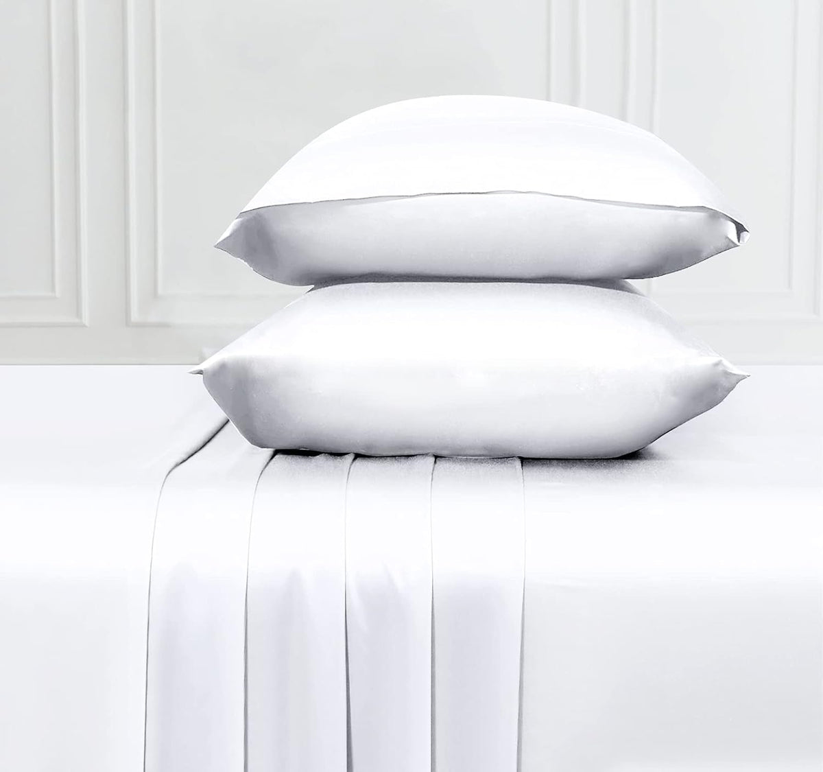 Silver Gray California King Size Bamboo Sheets Pack of 2 N856